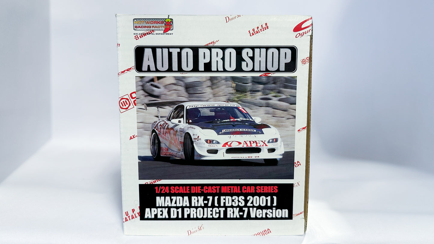 A'PEXi - RX-7 FD3S APEX D1GP Project - AUTO PRO SHOP 1/24 Scale Die Cast Metal