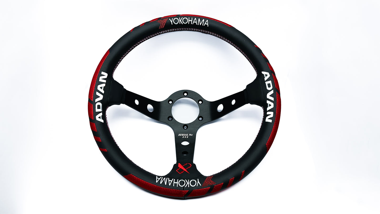 Vertex x Advan Collaboration Steering Wheel (Leather; Version 2)
