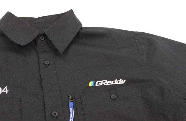 GReddy Mechanic’s Button-up Work Shirt 2.0 – Black Large