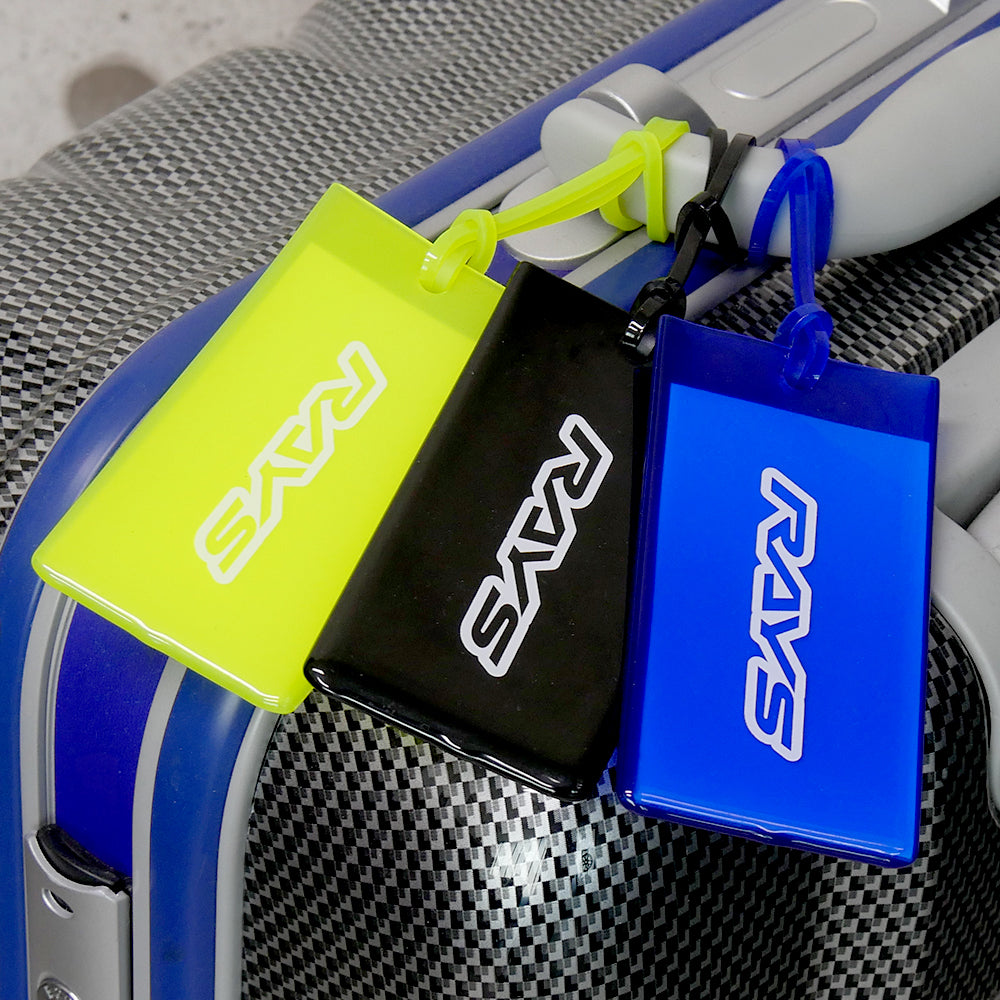 Rays Rubber Luggage Tag (Blue)