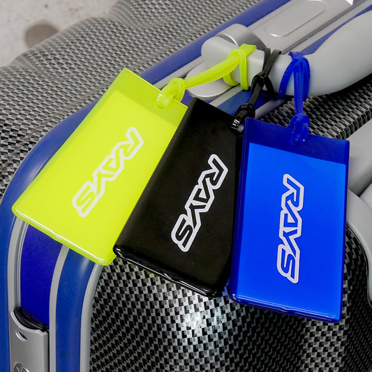 Rays Rubber Luggage Tag (Blue)