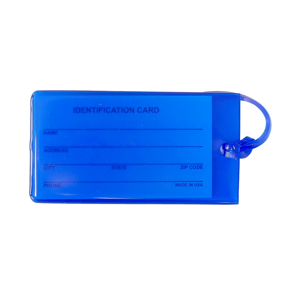 Rays Rubber Luggage Tag (Blue)