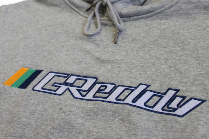 OG GReddy Embroidered Pullover Hoodie - Heather Grey Large