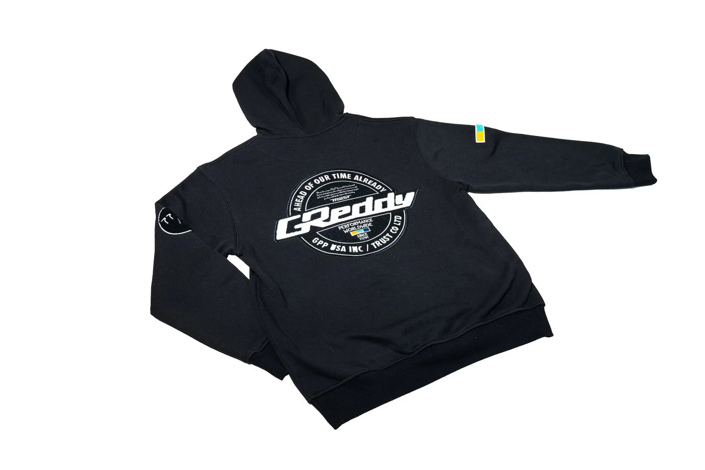 GReddy Performance Parts Varsity Zip-Up Hooded Fleece - Black - 20507203 - Large