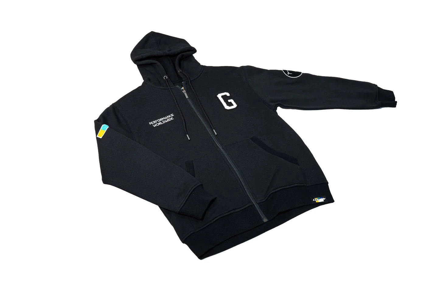 GReddy Performance Parts Varsity Zip-Up Hooded Fleece - Black - 20507203 - Large