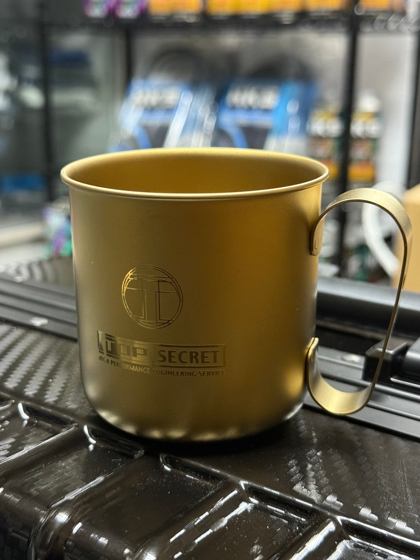 Top Secret Titanium Mug (Gold)
