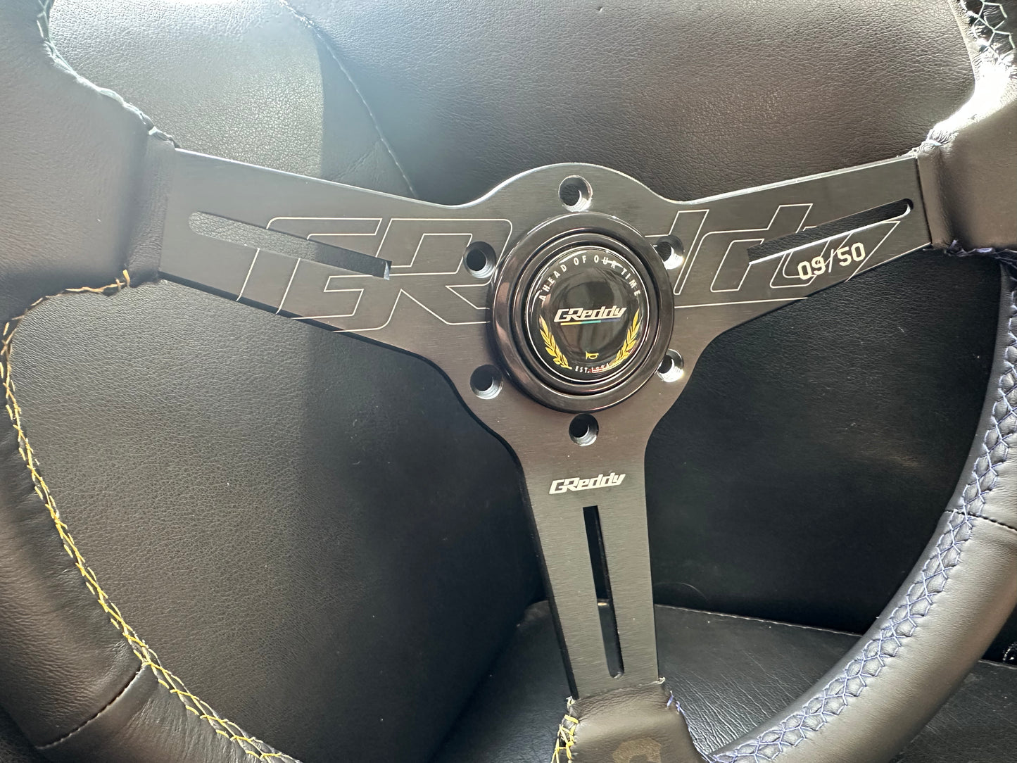 GReddy Performance Parts 340mm Steering Wheel