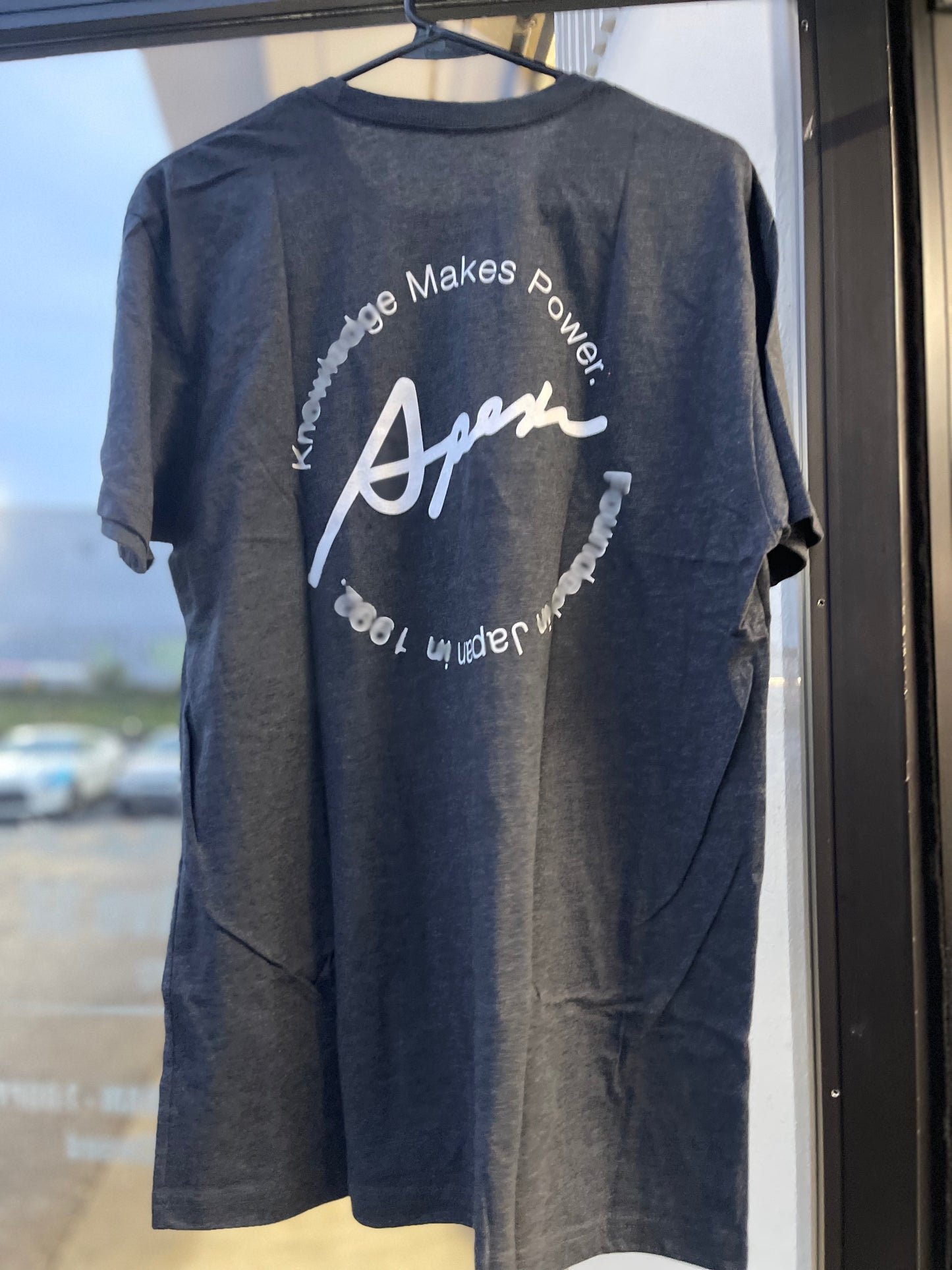 A'PEXi Knowledge Makes Power Grey T-shirt