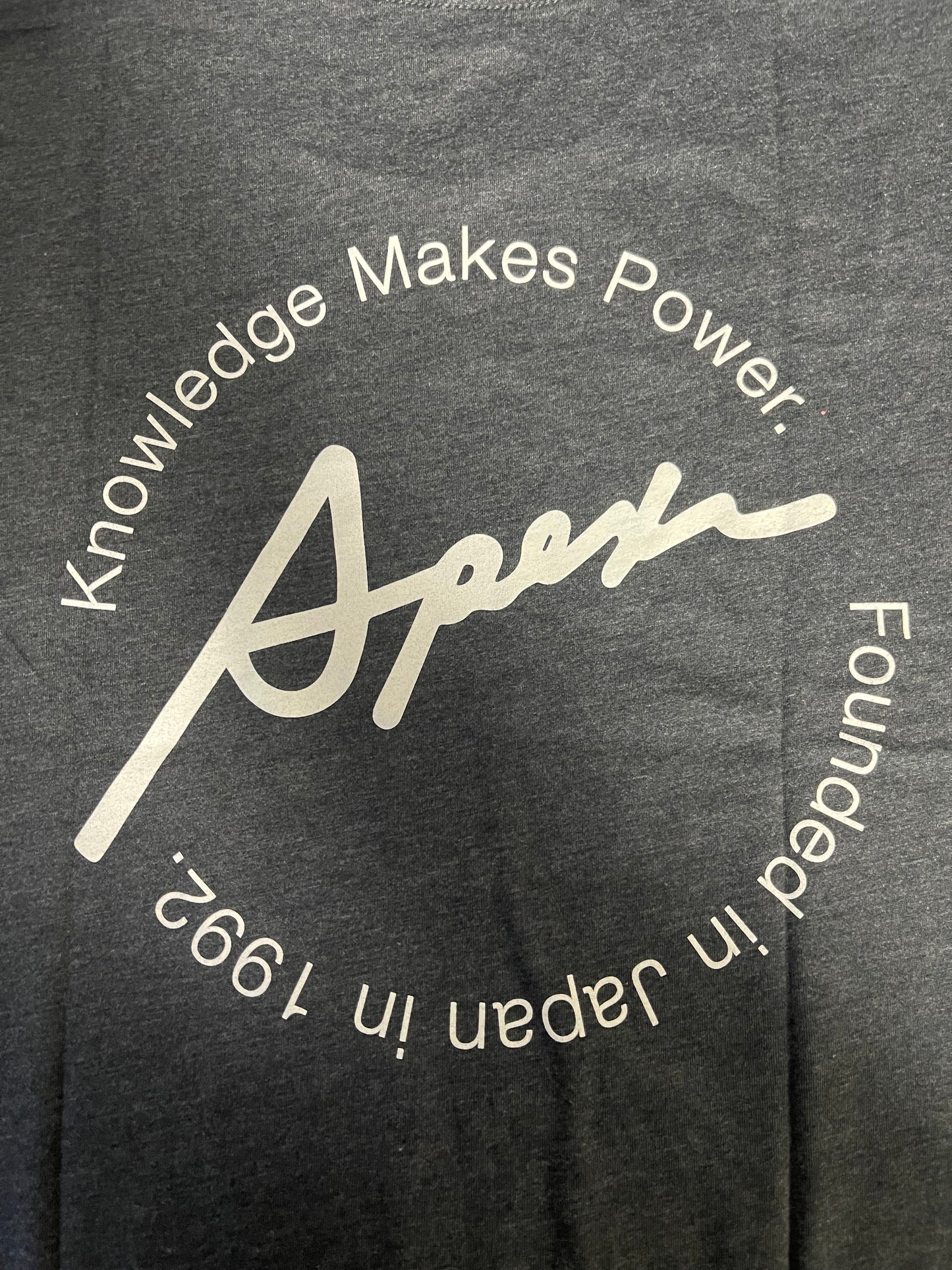 A'PEXi Knowledge Makes Power Grey T-shirt