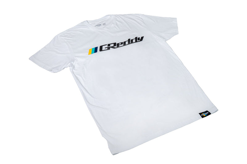 GReddy OG Logo Tee (with 3 stripes) - White