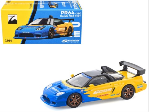 1/64 Poprace Honda NSX-R GT Spoon Diecast Car Model