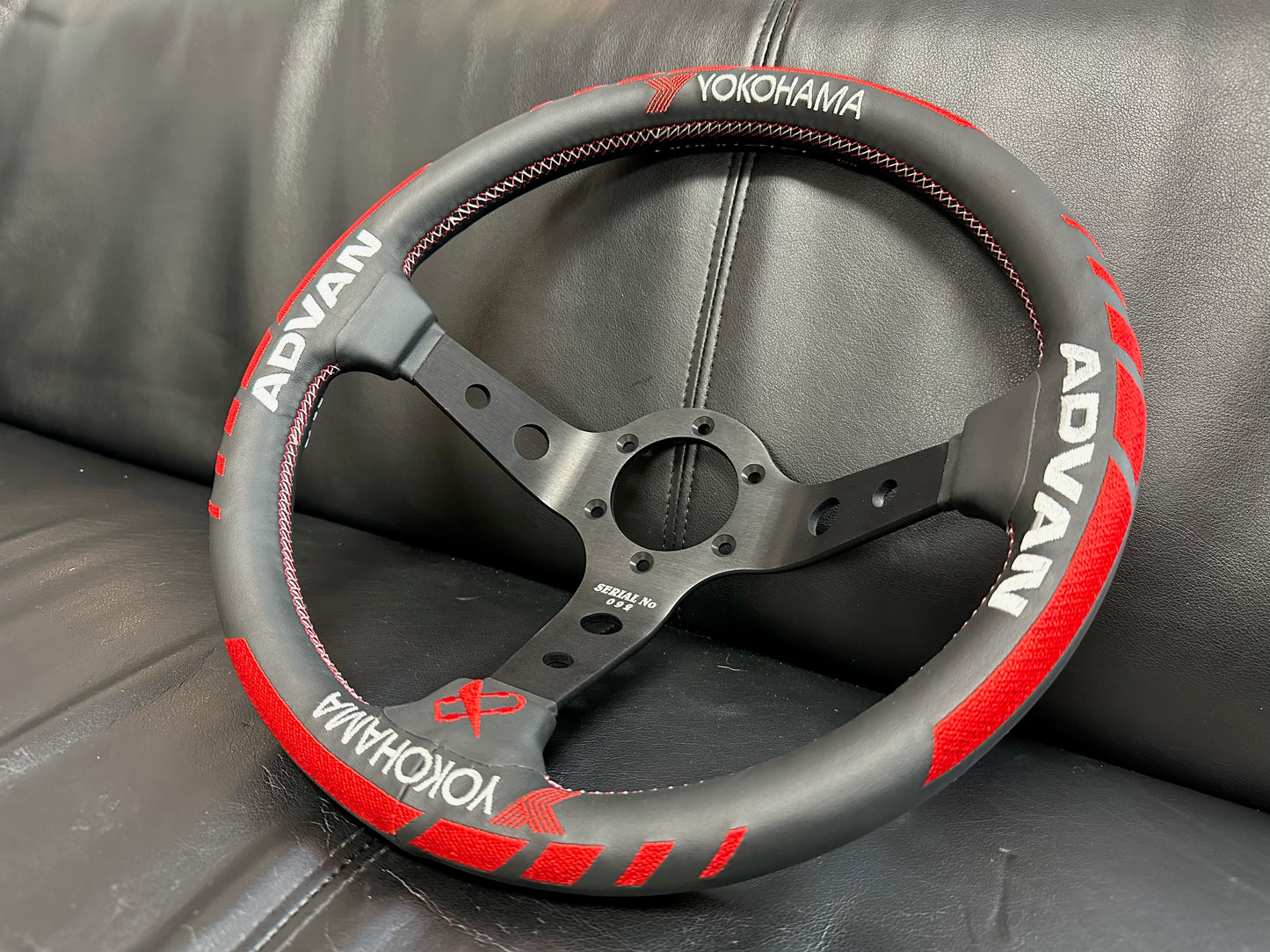 Vertex x Advan Collaboration Steering Wheel (Leather; Version 2)