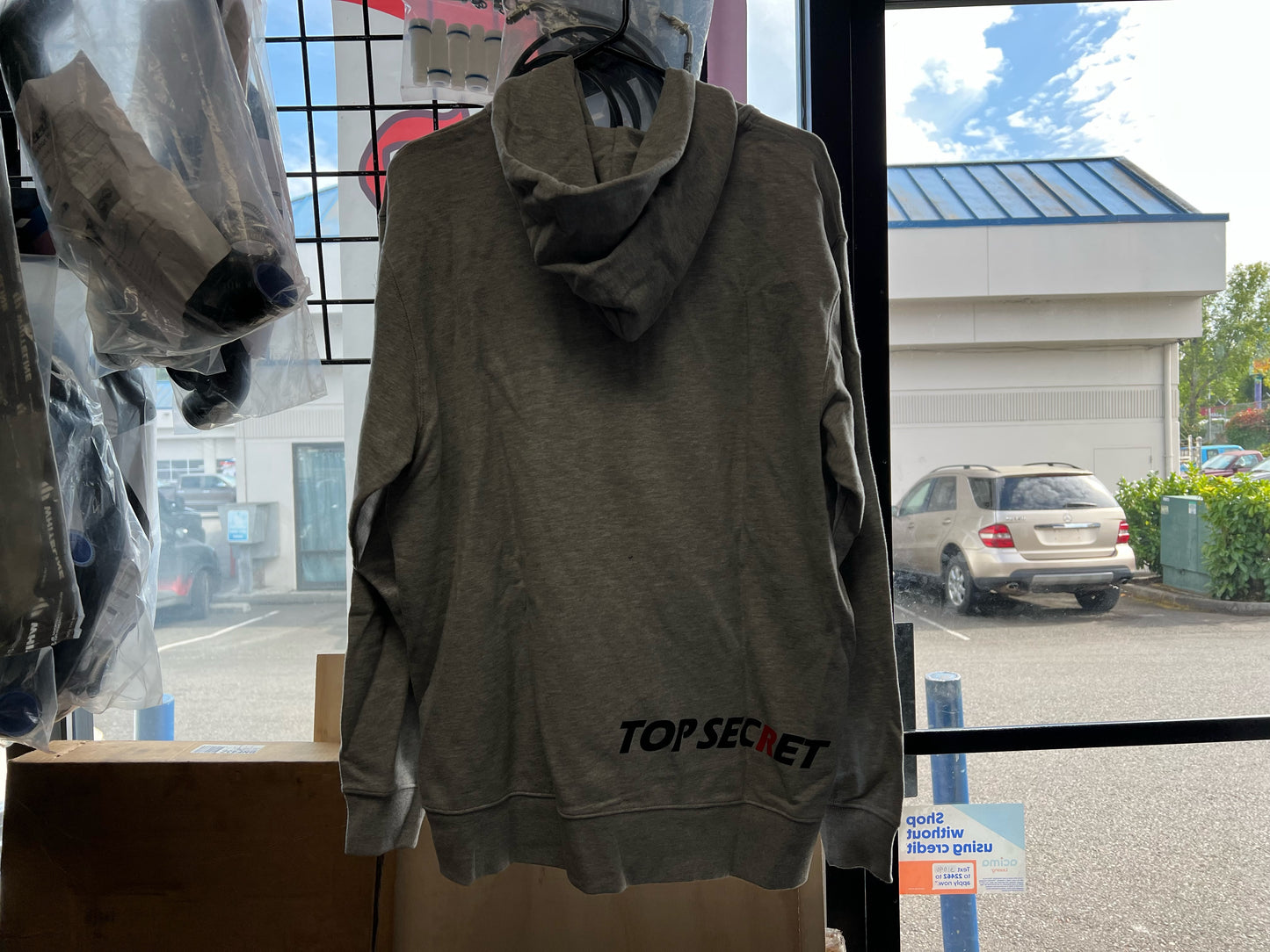 Top Secret Japan Grey Zip Up Hoodie