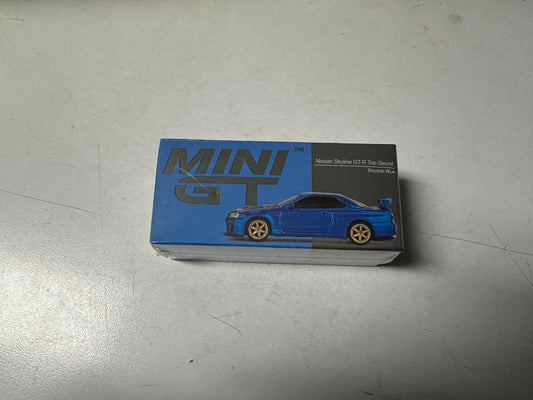 Top Secret Japan Die Cast R34 GT-R Bayside Blue