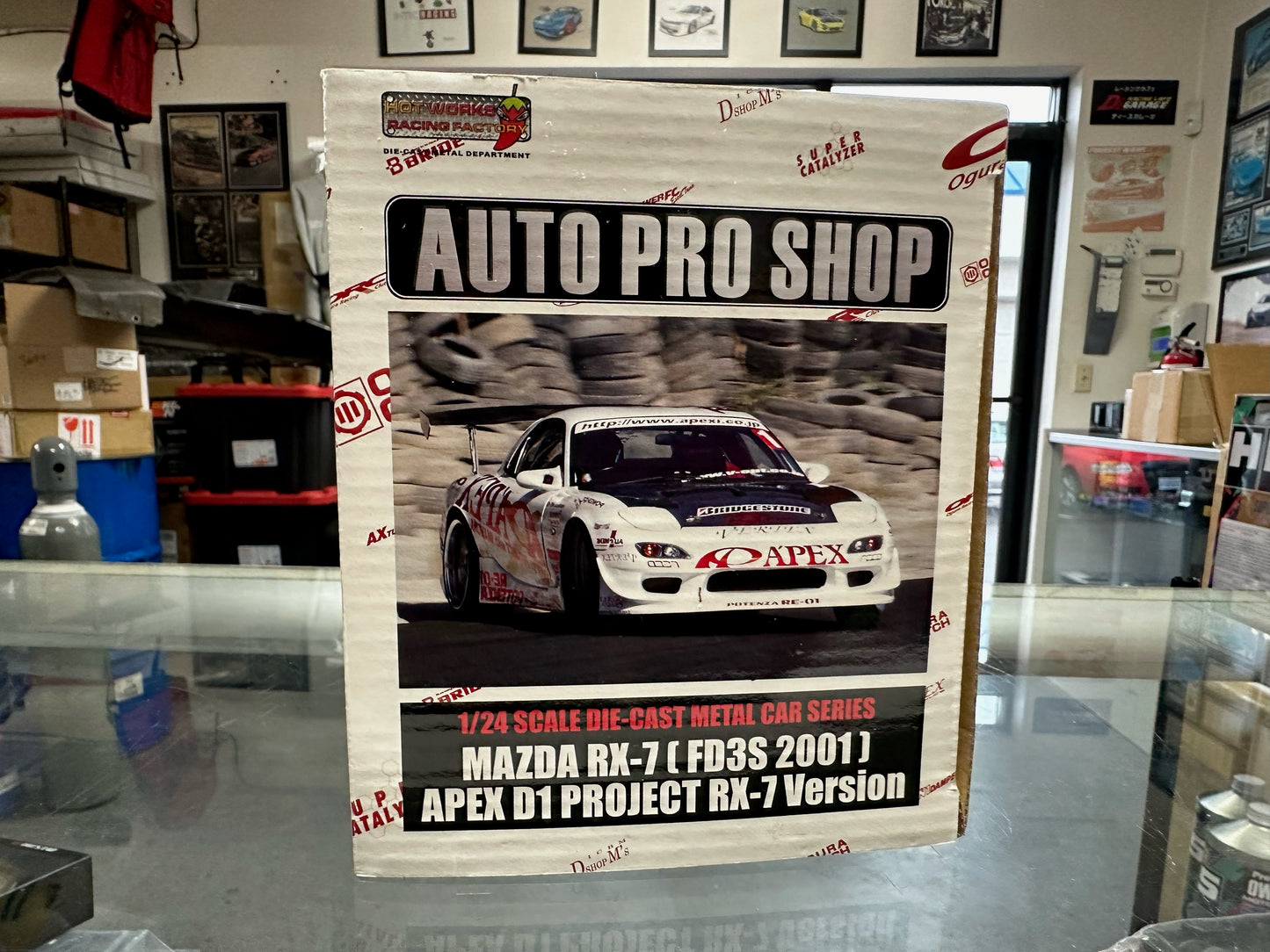 A'PEXi - RX-7 FD3S APEX D1GP Project - AUTO PRO SHOP 1/24 Scale Die Cast Metal