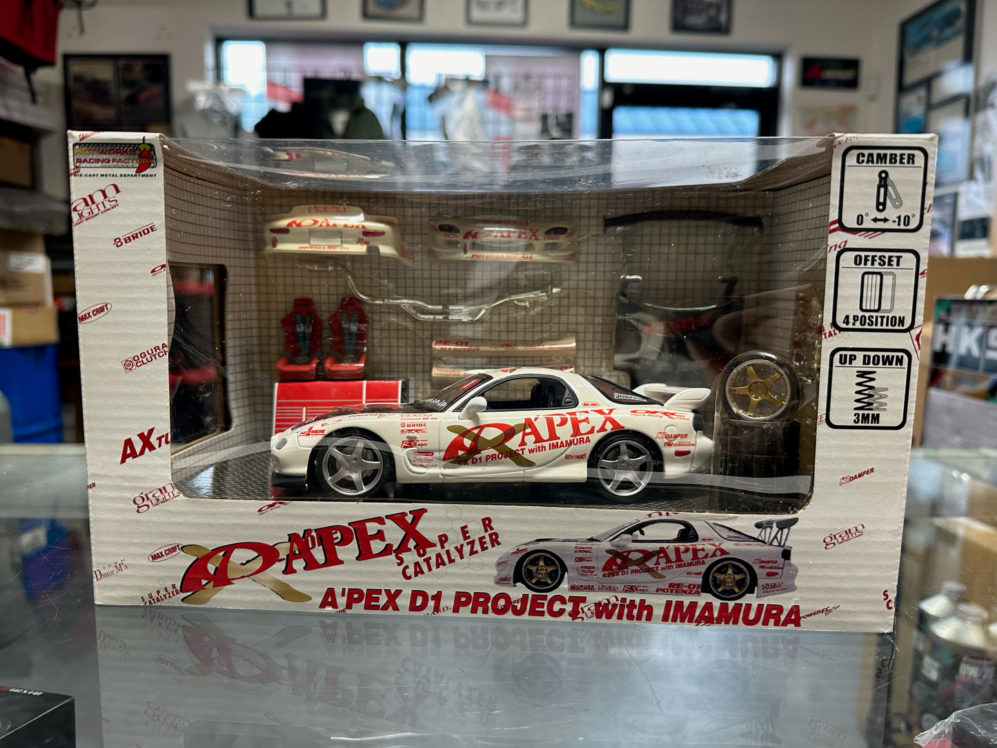 A'PEXi - RX-7 FD3S APEX D1GP Project - AUTO PRO SHOP 1/24 Scale Die Cast Metal